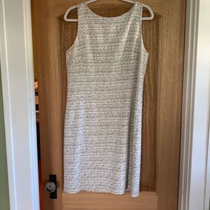 Grey Anne Taylor sleeveless work dress